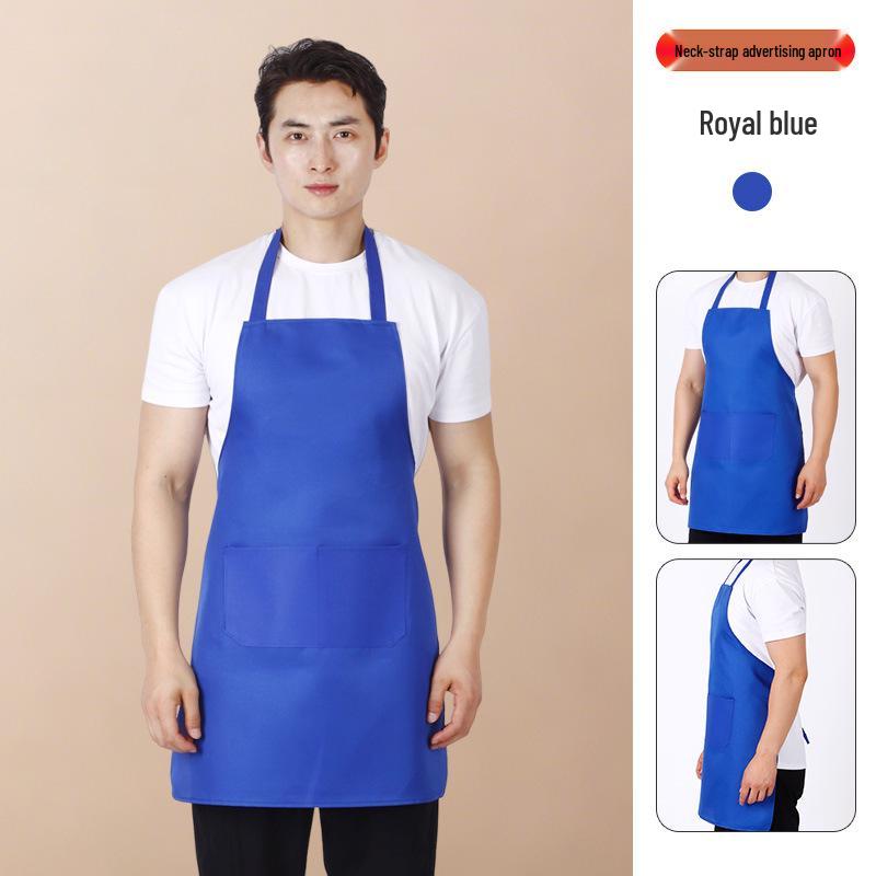 Вельветовый фартук Oxford с отделкой под персиковую кожу: Униформа для ресторана и кафе с завязками на шее