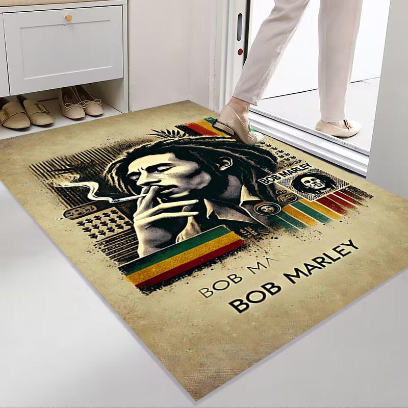 Vibrant Peace Love Harmony carpet floor mats Doormat Dormitory decoration Art Bathroom mat