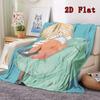 Chainsaw Man 2D Flat Pattern Flannel Blanket High quality All Seasons Warmth and Comfort Perfect for Christmas Gifts.DMT0925532