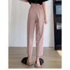 Drainpipe Style High Waisted Loose Fit Trousers for Women