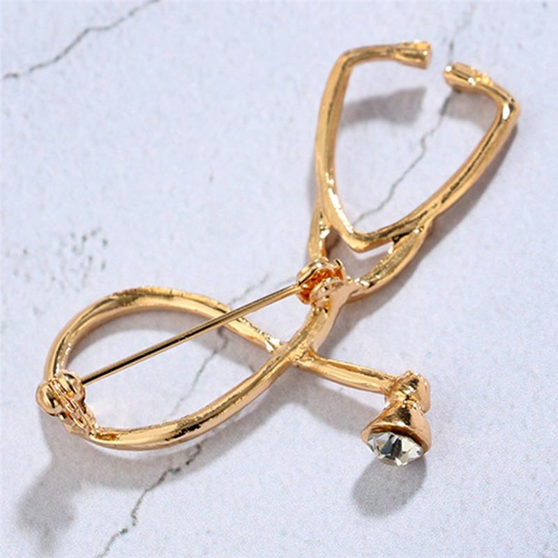 Доктор Медсестра Стетоскоп Брошь Булавка Врач Студент-медик Выпускной Подарок