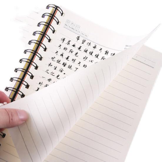 Спиральный блокнот с разделителями, гладкое письмо, утолщенная страница премиум-класса с кольцом для катушки A5/B5, блокнот-планировщик, офисные принадлежности