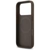 Guess 4G Printed Stripes MagSafe case for iPhone 17 Pro brown