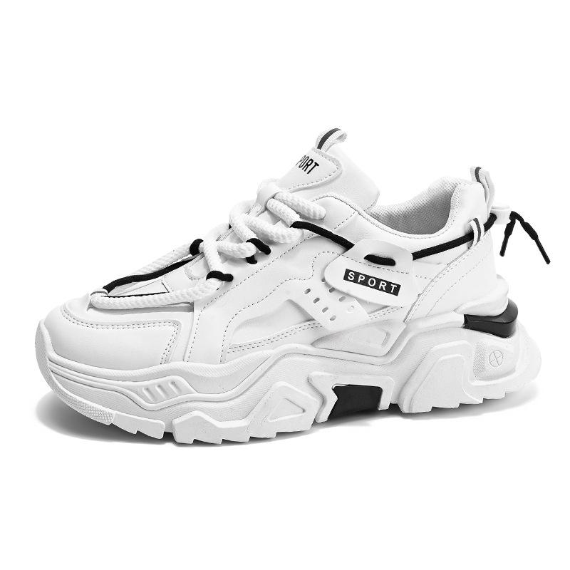 Men's Autumn Non-slip and Wear-resistant Casual Running Shoes, Youth Outdoor Versatile Thick-soled Heightening Dad Shoes