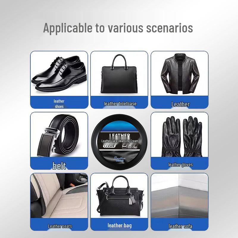 Крем для ухода за сиденьями из натуральной кожи - Мощное удаление пятен и многофункциональное масло для чистки и ухода за салоном