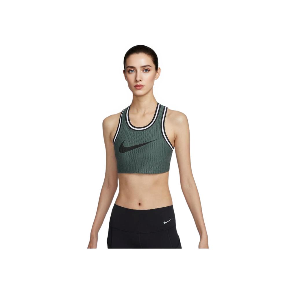 Nike Dri-Fit Низкая Интенсивность Поддержка Быстросохнущий Воздухопроницаемый Спортивное Нижнее Белье Женское Нижнее Белье Зеленый FV6276-338