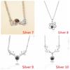 Fashion Boho Crystal Valentine's Day Present Projection Necklace I love You Bohemia 100 Languages