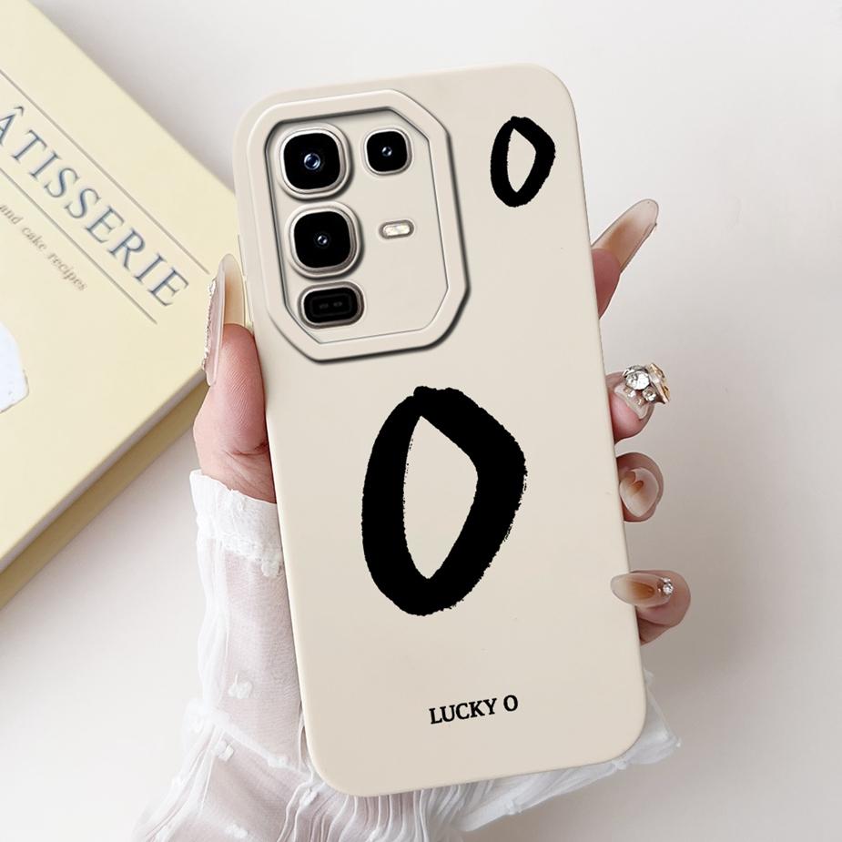 Чехол для Infinix Note 50 4G X6858 Милый чехол с счастливыми буквами Мягкий ТПУ чехол для телефона Для Infinix Note 50 Pro Plus 50X 5G Note50 Fundas