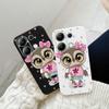 Мягкий силиконовый чехол с рисунком совы для Samsung A55 M35 S24 Xiaomi Redmi Note 13 Pro iPhone Huawei Honor Realme Camera Защитный противоударный чехол
