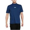 Эластичная мужская футболка с коротким рукавом и воротником-стойкой для гольфа размера XL, E2MAA014, темно-синяя,