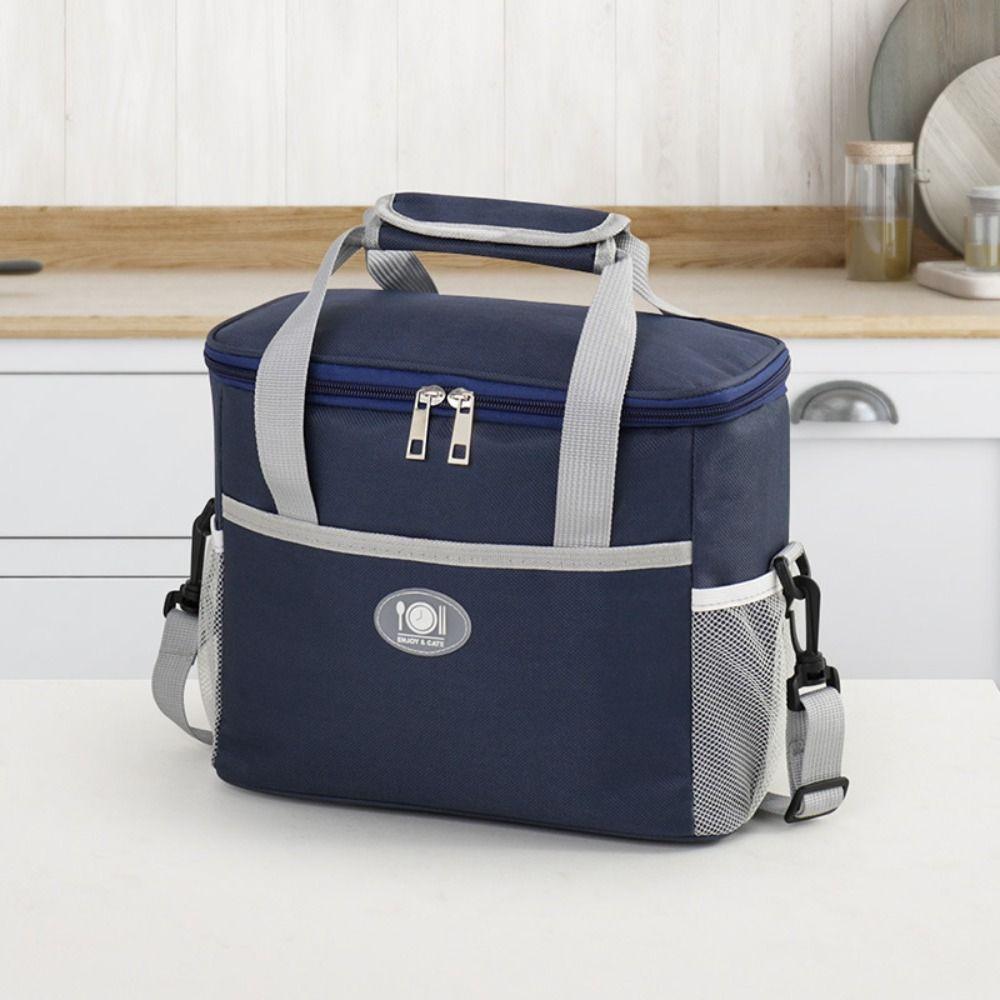 Thermal Large Capacity Lunch Bag Multi-compartment Waterproof Picnic Box Travel Use