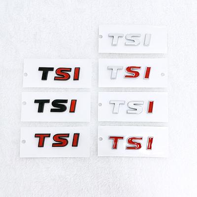 3D ABS Логотип TSI Эмблема Буквы Значок на багажник автомобиля Для 4 5 6 7 TSI Наклейка Аксессуары