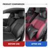 EMHV7 Leather Car Headrest Neck Pillow Seat Waist Cushion Lumbar Support For Citroen C4 C3 C5 C1 C2 C6 VTS C4L DS3 DS4 DS5 Grand