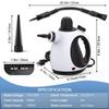 1050W High Power Household Handheld Steam Cleaner Multipurpose Portable Pressure Steamer Cleaning Kit