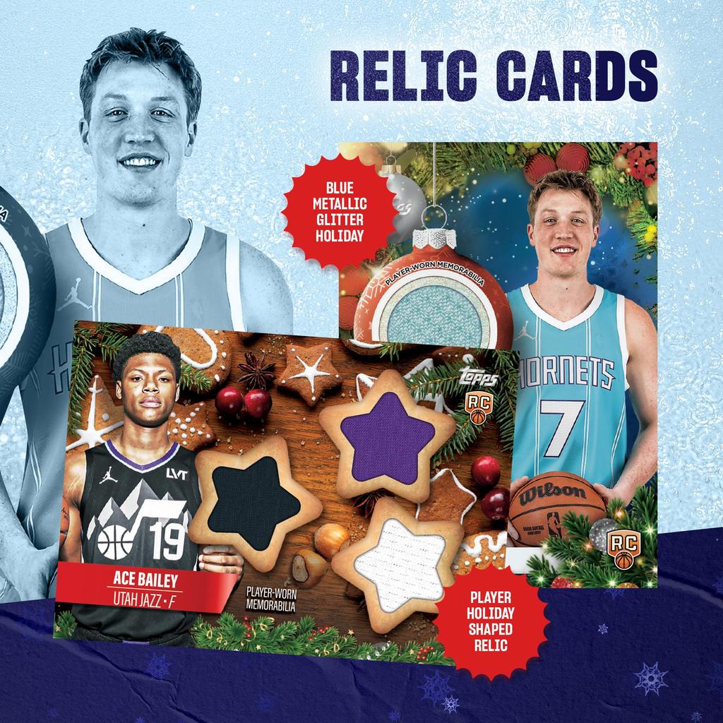 2025 Topps Holiday Basketball Factory Seal Mega Box - -