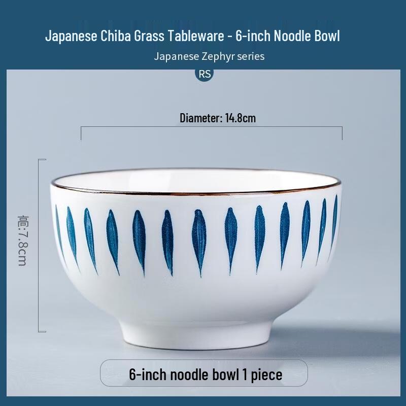 Набор керамических мисок для лапши в японском стиле Chiba Grass от JingJingRS