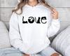 Autumn And Winter Love Cat Pattern, Printed Long-Sleeved Top Trendy Fashion Women'S Hooded Sweater