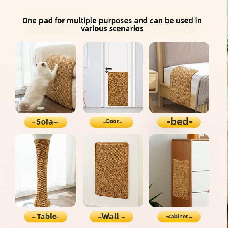 Когтеточка для кошек из искусственного сизаля, устойчивый к царапинам и износостойкий защитный диван, подушка для точения когтей, доска для царапания кошек