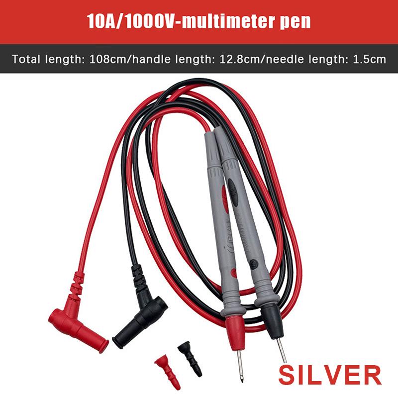 20A 1000V мультиметр тестовые головки игольчатый штифт цифровой мультиметр головка проволочная ручка комплект кабелей мультиметр вольтметр силиконовый тестер комплект