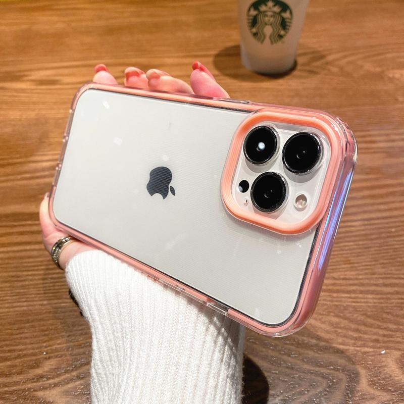 Разноцветный прозрачный чехол для телефона конфетного цвета для iPhone 16 Pro Max 15 14 13 12 11 X XS XR 7 8 Plus SE Прозрачная мягкая противоударная накладка