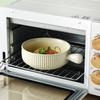 Керамическая миска с ручкой в скандинавском стиле, бытовая миска для выпечки, миска для запеченного риса в микроволновой печи, миска для лапши быстрого приготовления, салатник, миска для завтрака