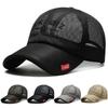 Men's Summer Mesh Breathable Baseball Cap Outdoor Quick Dry Golf Sport Fishing Visor Sun Hats Man Male Solid Color Snapback Caps