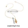 Women's Luxury Candy Cane Necklace: Titanium Steel Christmas Charm.
