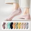 Women's Spring and Summer Thin Mesh Pure Cotton Shallow Mouth Antibacterial Invisible Boat Socks