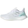 PUREBOOST 5 Abrasion Resistant Low Top CLIMACOOL Sprint Training Running Shoes Women's White Green Sneakers JP6683