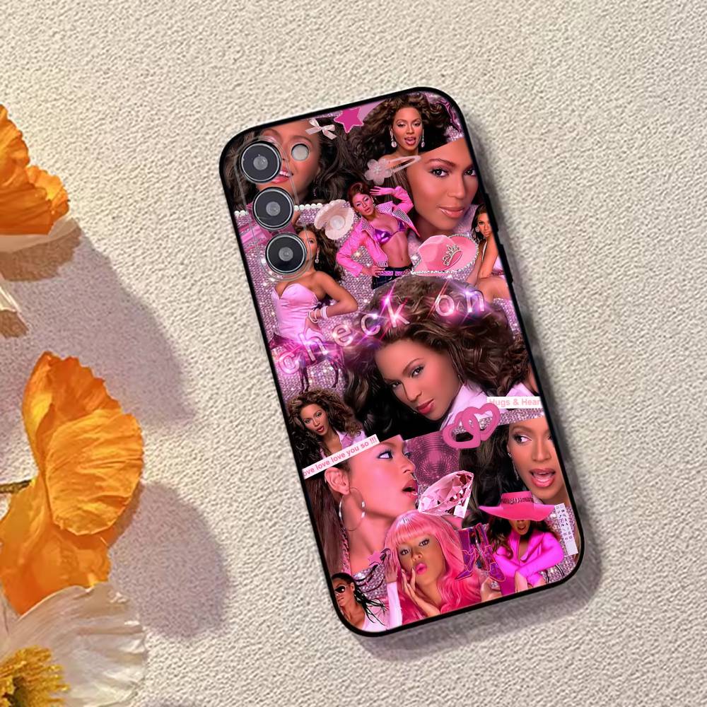 Singer B-Beyonce Phone Case For Samsung Galaxy A73,A72,A71,A70,A53,A52,A51,Soft Silicone Black Cover