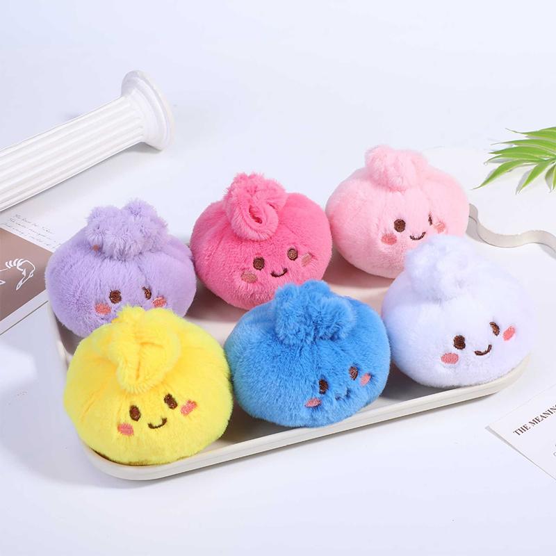 Soft Bun Squishy Plush Toy Keychain for Relaxing Stress Relief and Enjoyment
