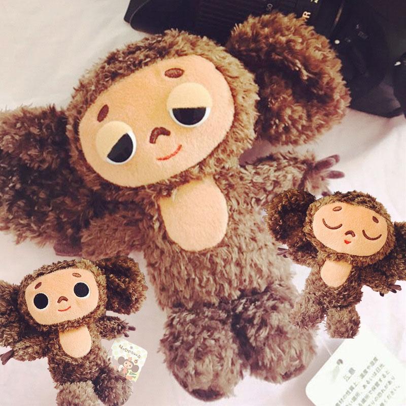 Милые плюшевые игрушки Чебурашка, обезьянка, мягкие куклы, детский рождественский подарок на день рождения