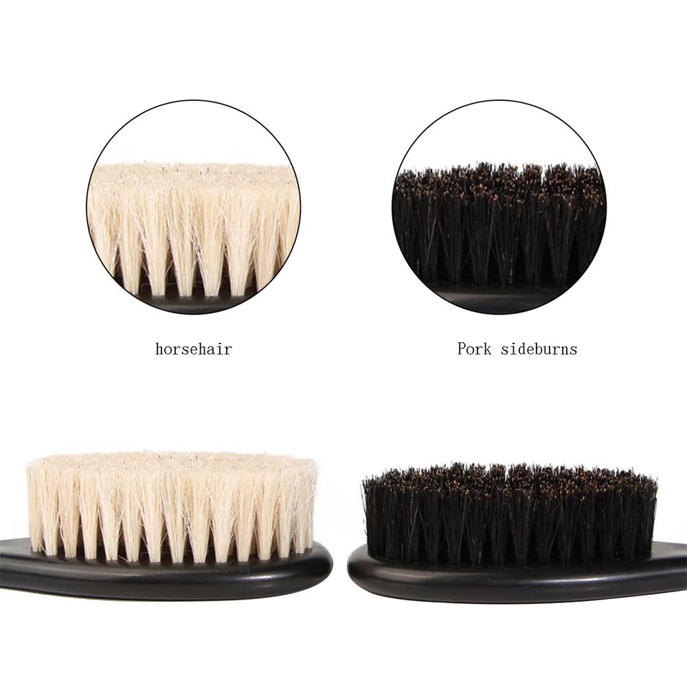 1 шт. Профессиональная кисть для бритья бороды, кисть для удаления волос, кисть-дастер для шеи, кисти из конского волоса, свиная щетина, инструмент для чистки бакенбардов, инструмент для моделирования