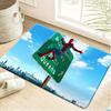 1pc Marvel Superhero Themed Printed Doormat, Flannel Machine-Washable Rectangular Rug, Decorative Mat for Entryway, Kitchen, O