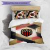 OGC Nice FC Printed 3PCS Bedding Set Breathable Duvet Cover with Pillowcases Decorative Bed Linen for Bedroom Home