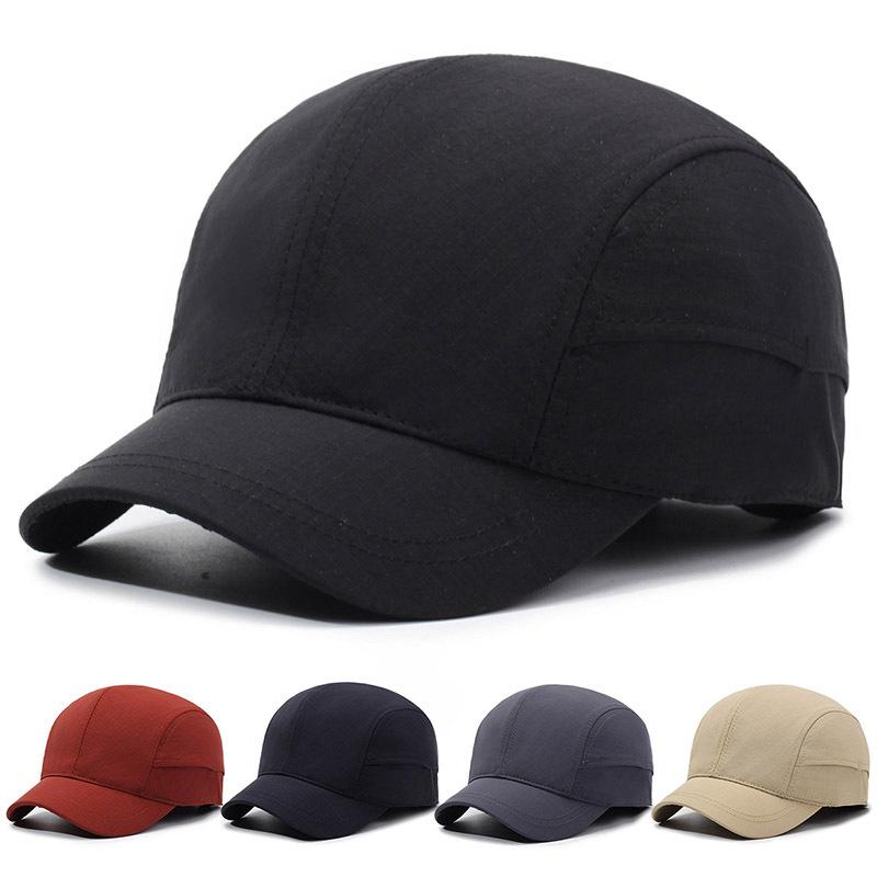 Summer Retro Short Brim Baseball Cap Men Women Outdoor Sports Quick-Drying Cap Sunscreen Cap