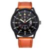 Men Genuine XINEW Brand Watches Black Boys Fashion Leather Band Date Quartz Watch Relogio Masculino Montre Homme Reloj Hombre
