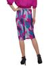Moomaya Poly Spandex Skirt Printed Pencil Skirt Plus Size Summer Wear