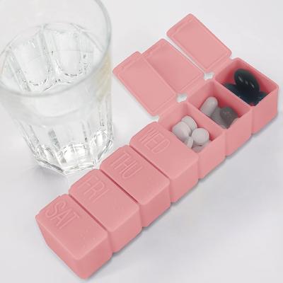 7Grids 7 Days Pill Medicine Case Morning Night Tablet Dispenser Organizer Pill Box Splitters Pill Storage Organizer Container