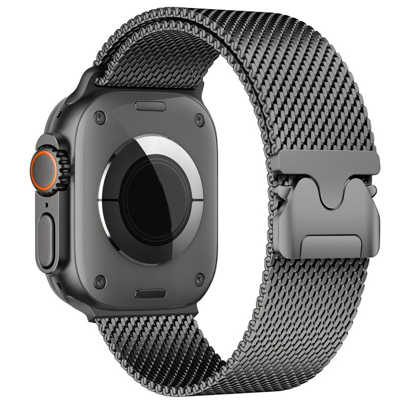 Миланский браслет из нержавеющей стали для Apple Watch Ultra 2 49 мм Серии 11 10 9 8 7 6 5 Подходит для 46 мм 45 мм 44 мм 42 мм 41 мм 40 мм 38 мм