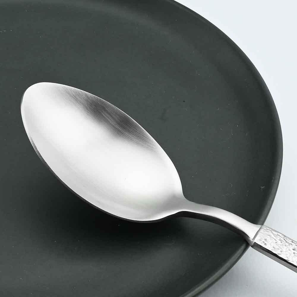 4 шт. высококлассный набор столового серебра 18/10, матовый набор столовых приборов из нержавеющей стали, серебряный набор столовых приборов, обеденный нож, вилка, ложка