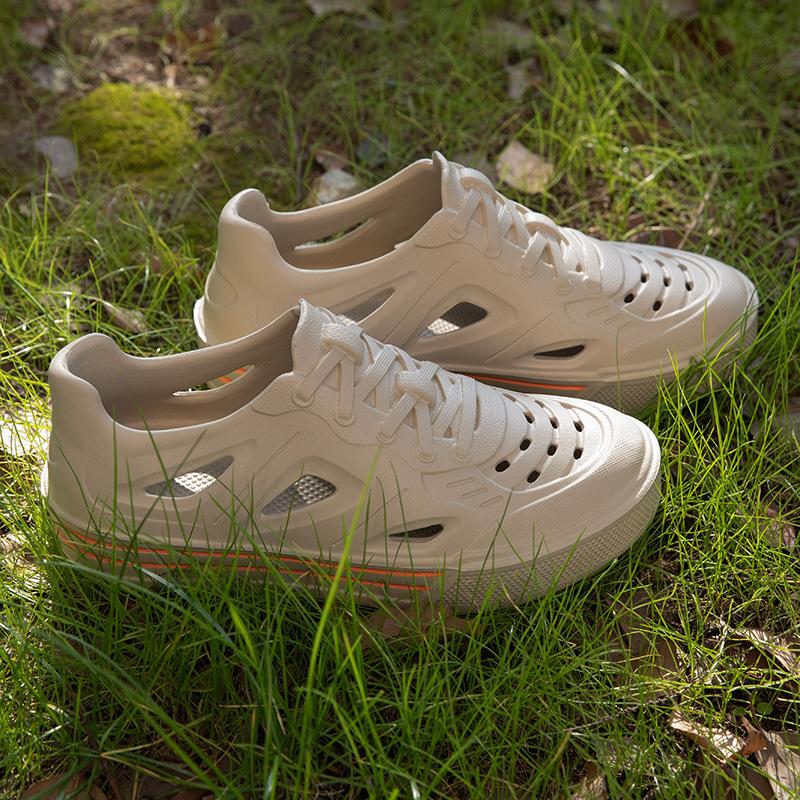 Men's Hole Shoes Summer Outdoor Hollow Beach Shoes Breathable Sports Shoes Couple Shoes