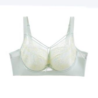 Qianyi memory steel ring support gathers full cover paper cup C cup large chest small underwear women's adjustment bra