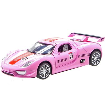 Масштаб 1/32, литая под давлением модель автомобиля 918, игрушечная машина с откатным механизмом, звуком и светом для детей, коллекция подарков для мальчиков и девочек