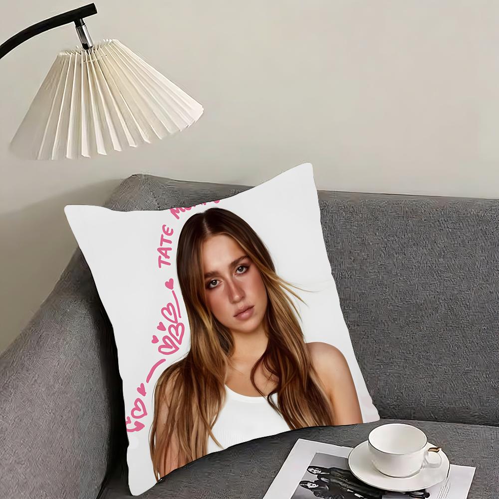 TTate McRaeE Singer Cushion Cover Pillowcase Ultra Soft Skin Friendly Fabric Cloud Like Comfort Concealed Zipper