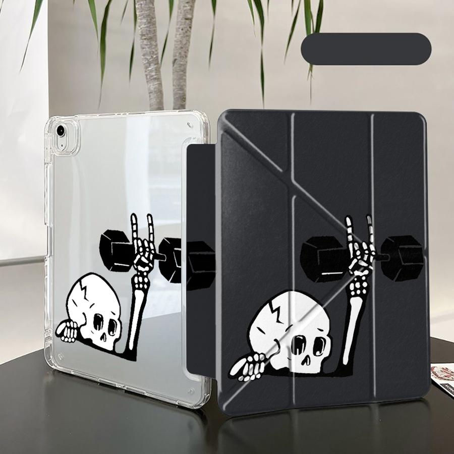 Чехол-скелет с гантелями для планшета iPad Mini 6 7 Air 4 5 M3 M2 1 2 M4 11 дюймов Pro 11-го 10-го 9-го 8-го 7-го 12,9 дюйма Pro 2025 Y-Fold