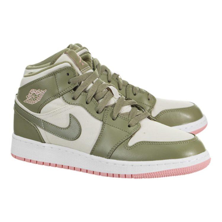 Air Jordan 1 Mid 'Bleached Coral' Gs 555112-225