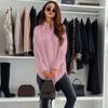 Women Casual Shirt Lapel Long Sleeve Single Breasted Shirt Tops Solid Color Loose
