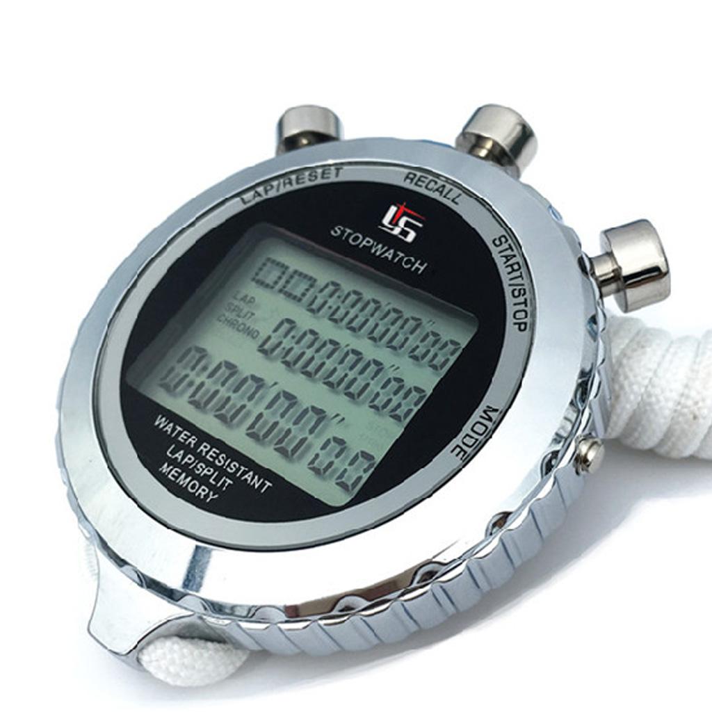 Multi-Function Electronic Digital Sport Stopwatch Timer Large Display Display Alarm Function Suitable for Sports Coaches
