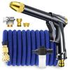 Water Spray High Pressure Washing Water Spray Telescopic High Pressure Metal No Power Car Nozzle Water Powerful General Tip Easy Installation Nozzle,
